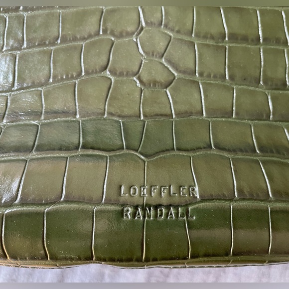 Loeffler Randall croc embossed leather tote - Picture 2 of 4